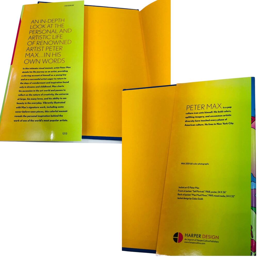 The Universe of Peter Max Signed Hardcover Book First Printing 2013 - Picture 5 of 13
